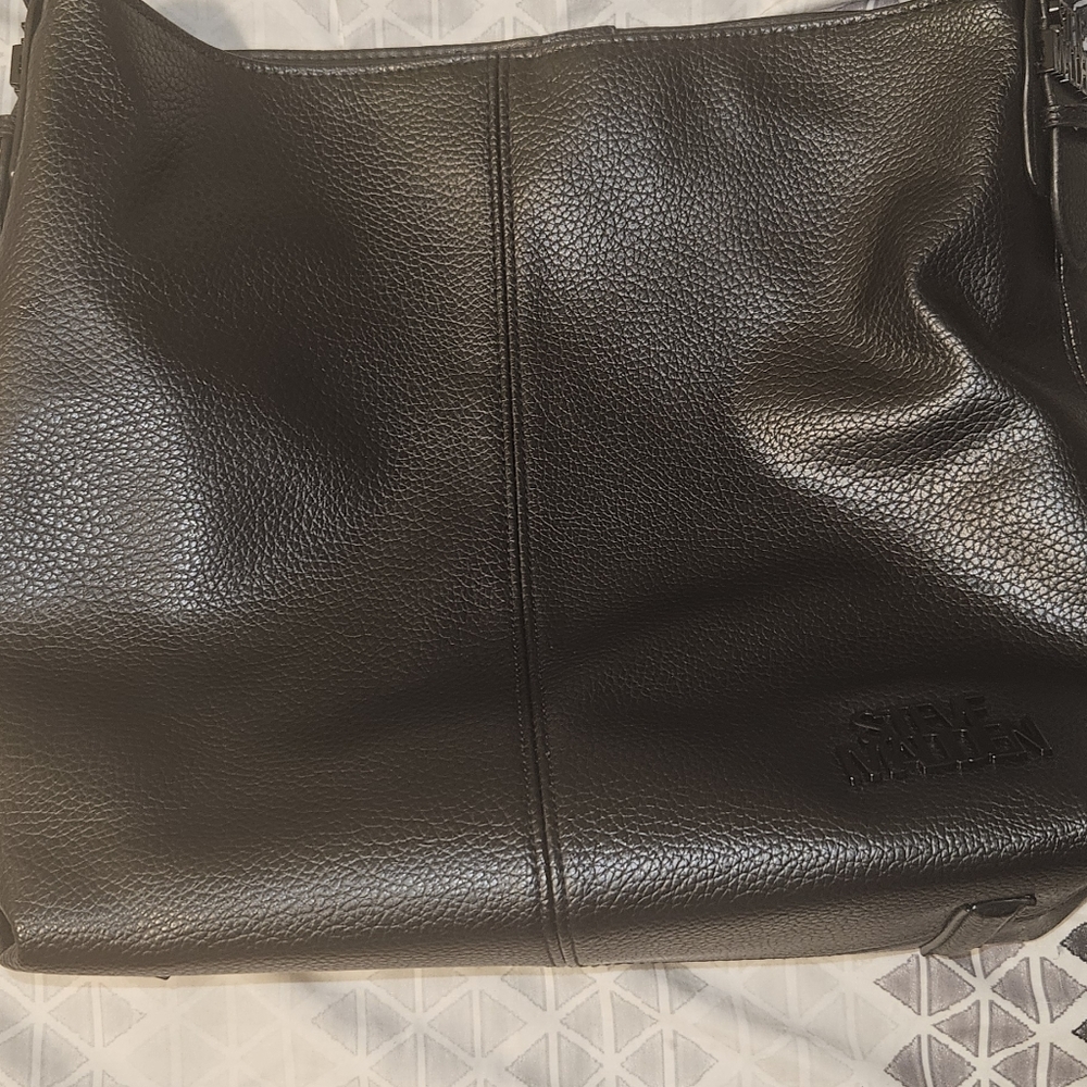 Steve Madden Black Leather Shoulder Bag